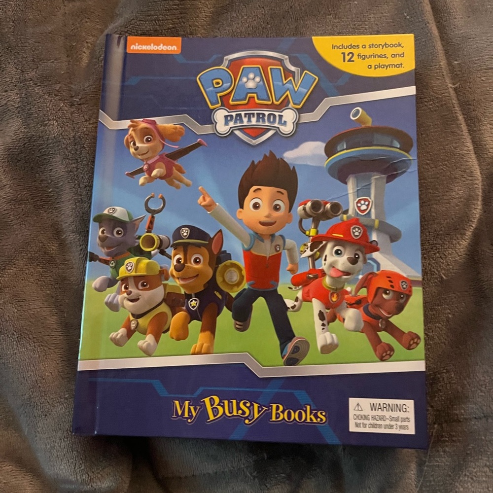 Paw Patrol Illustrated Activity Book in Blue and Green